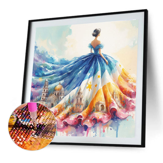 Skirt - Full Round Drill Diamond Painting 30*30CM