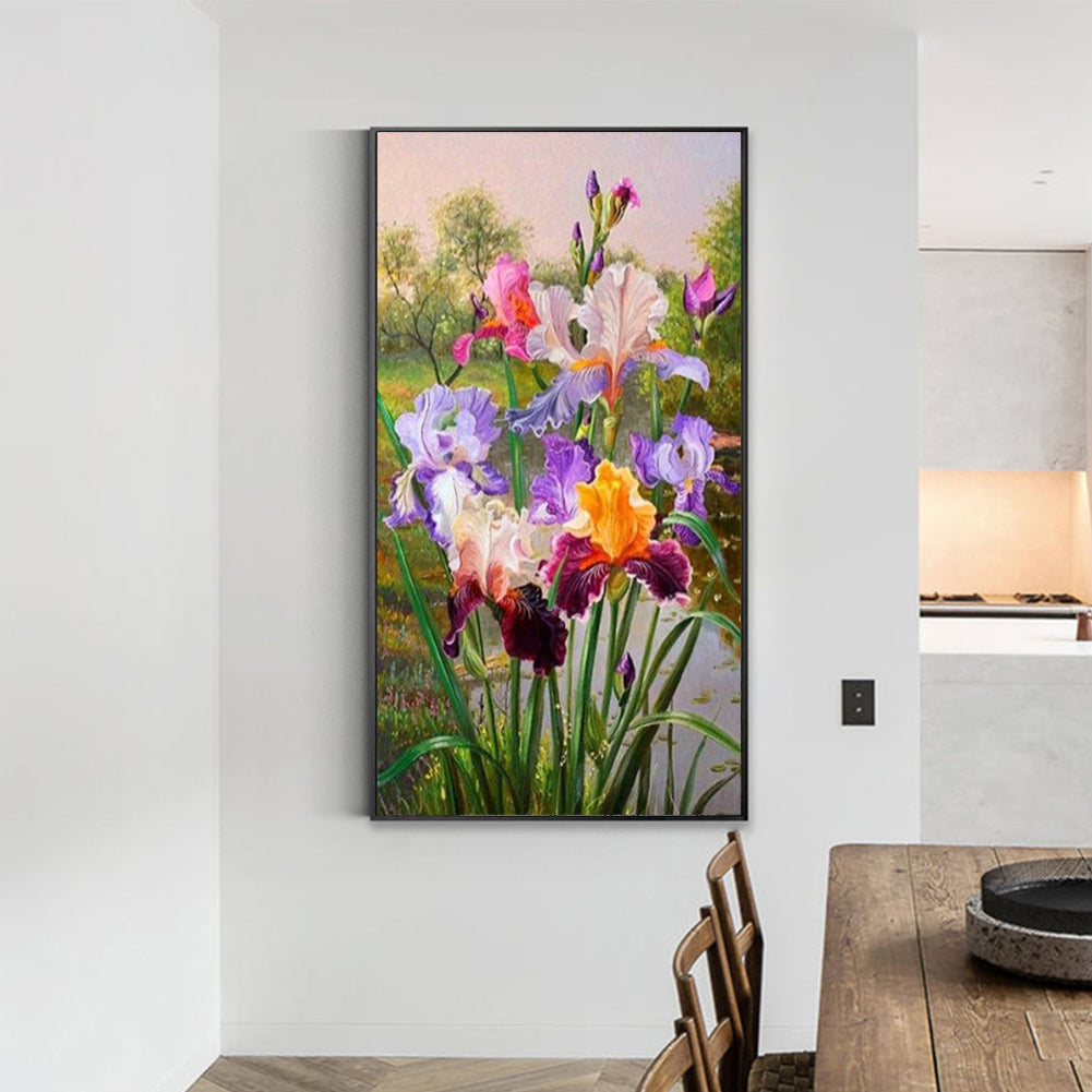 Iris - Full Round Drill Diamond Painting 30*50CM