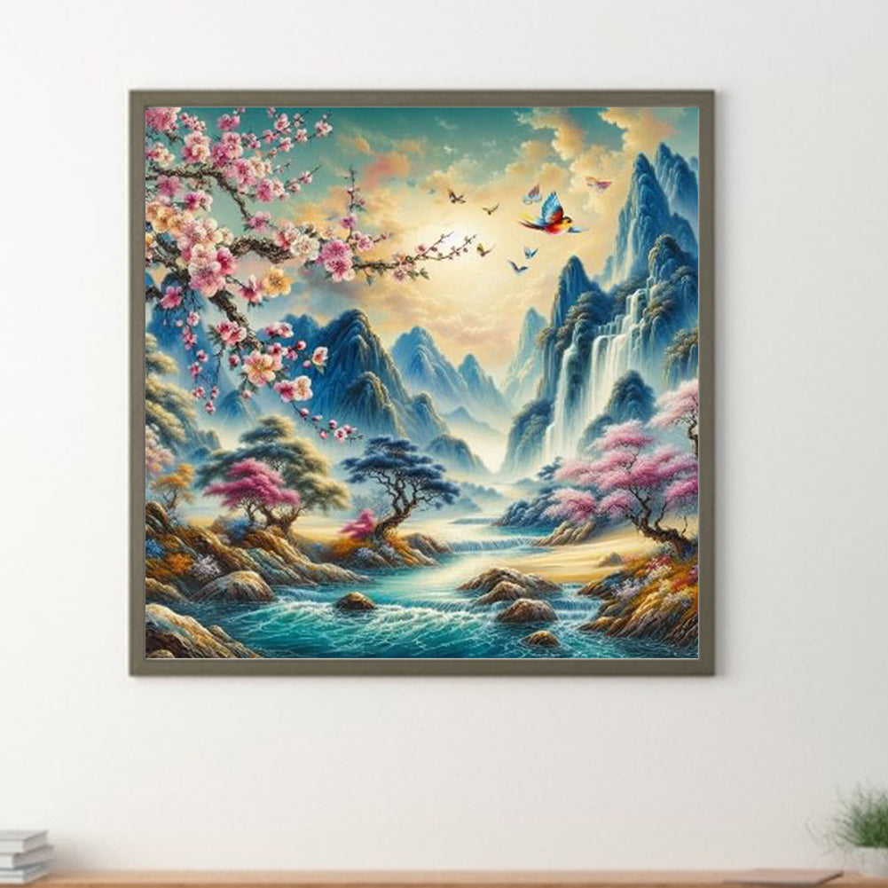 Landscape - Full Round Drill Diamond Painting 40*40CM