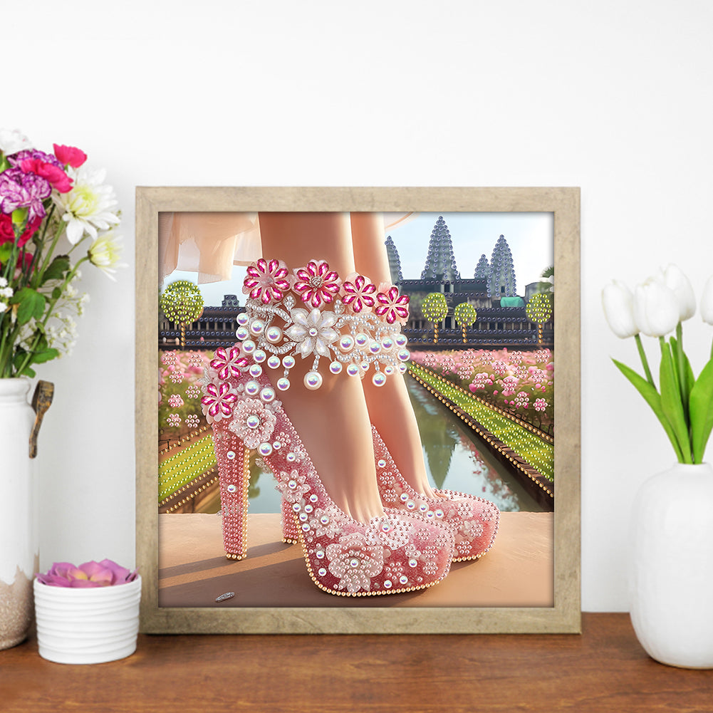 Exquisite High Heels - Special Shaped Drill Diamond Painting 30*30CM