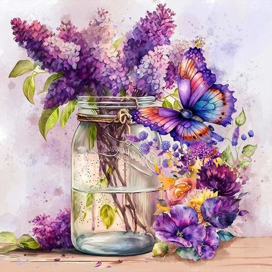 Lavender - Full Square Drill Diamond Painting 40*40CM