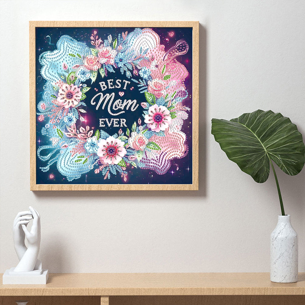 Mother'S Day - Special Shaped Drill Diamond Painting 30*30CM