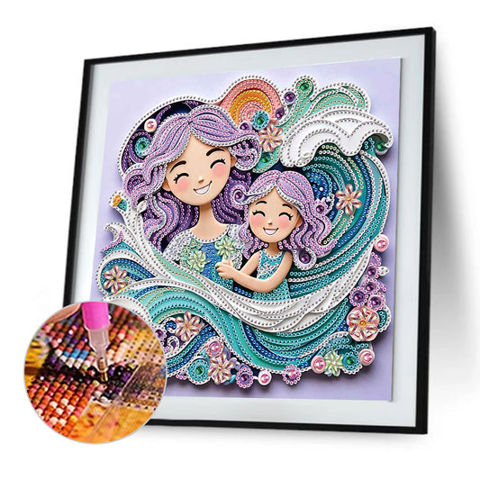 Mother'S Day - Special Shaped Drill Diamond Painting 30*30CM