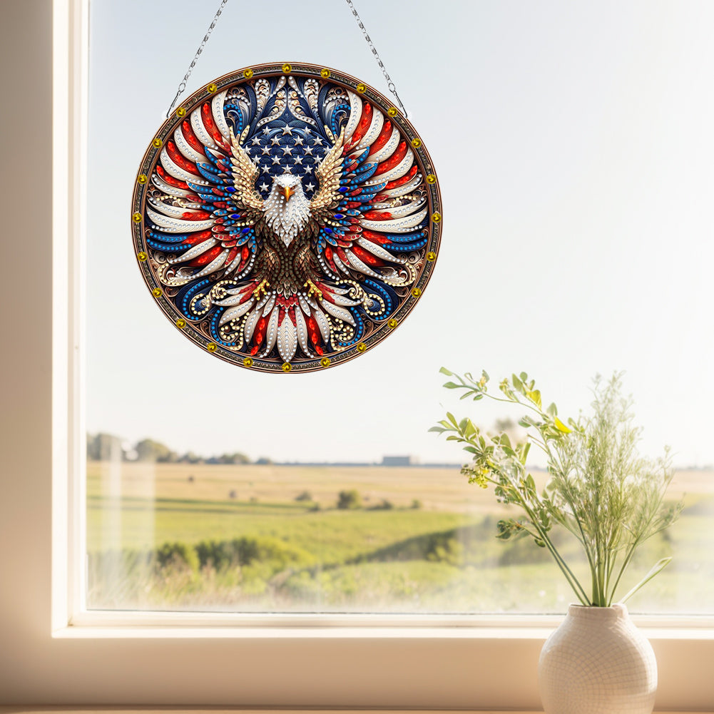 Sunflower DIY Diamond Art Pendant Kit Diamond Painting Door Sign for Wall Window