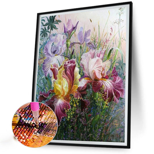 Flower - Full Round Drill Diamond Painting 40*50CM