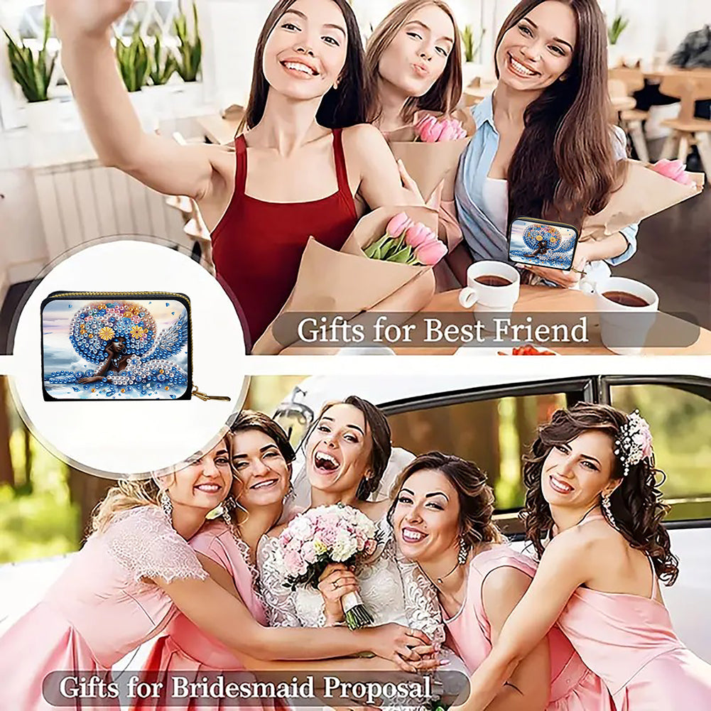 5D DIY Diamond Painting Wallet Diamond Painting Card Holder Coin Purse DIY Craft