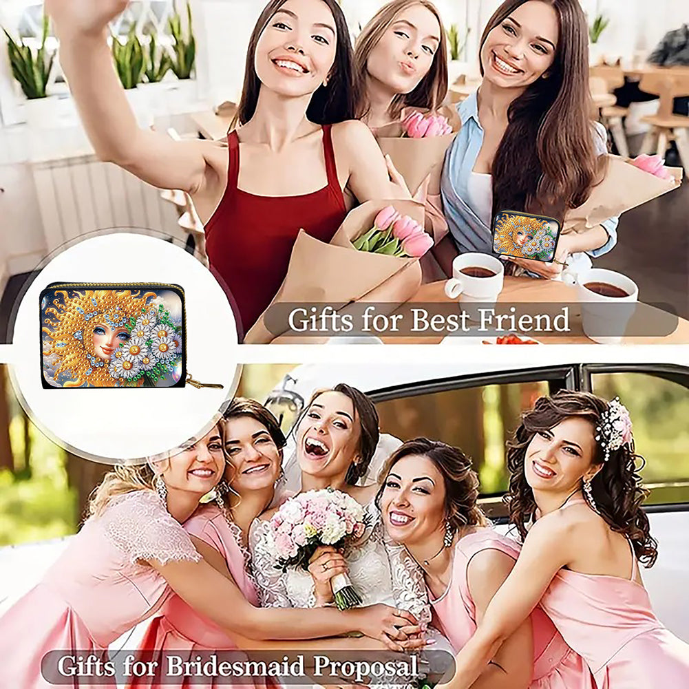 5D DIY Diamond Painting Wallet Diamond Painting Card Holder Coin Purse DIY Craft