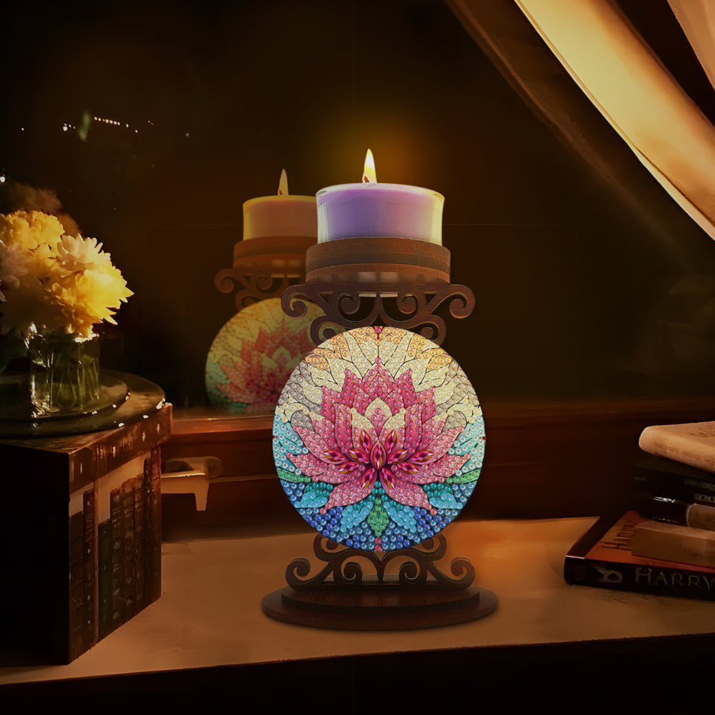 Animals Diamond Painting Candle Holder Ornaments Desktop Tea Light Candle Holder