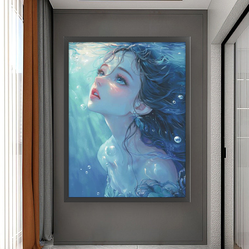 Silhouette In The Water - 14CT Stamped Cross Stitch 75*95CM(Fairy Brand)