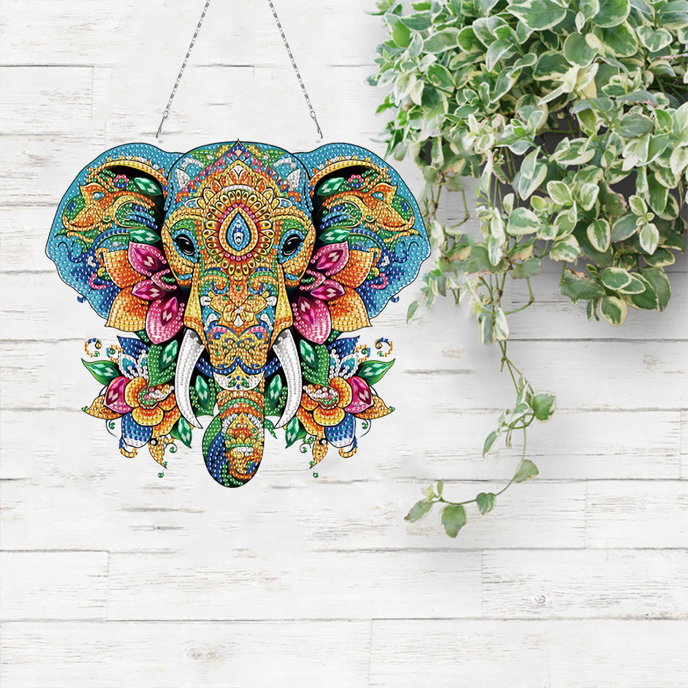 Acrylic Special Shape Animals Diamond Painting Ornaments for Garden Window Decor
