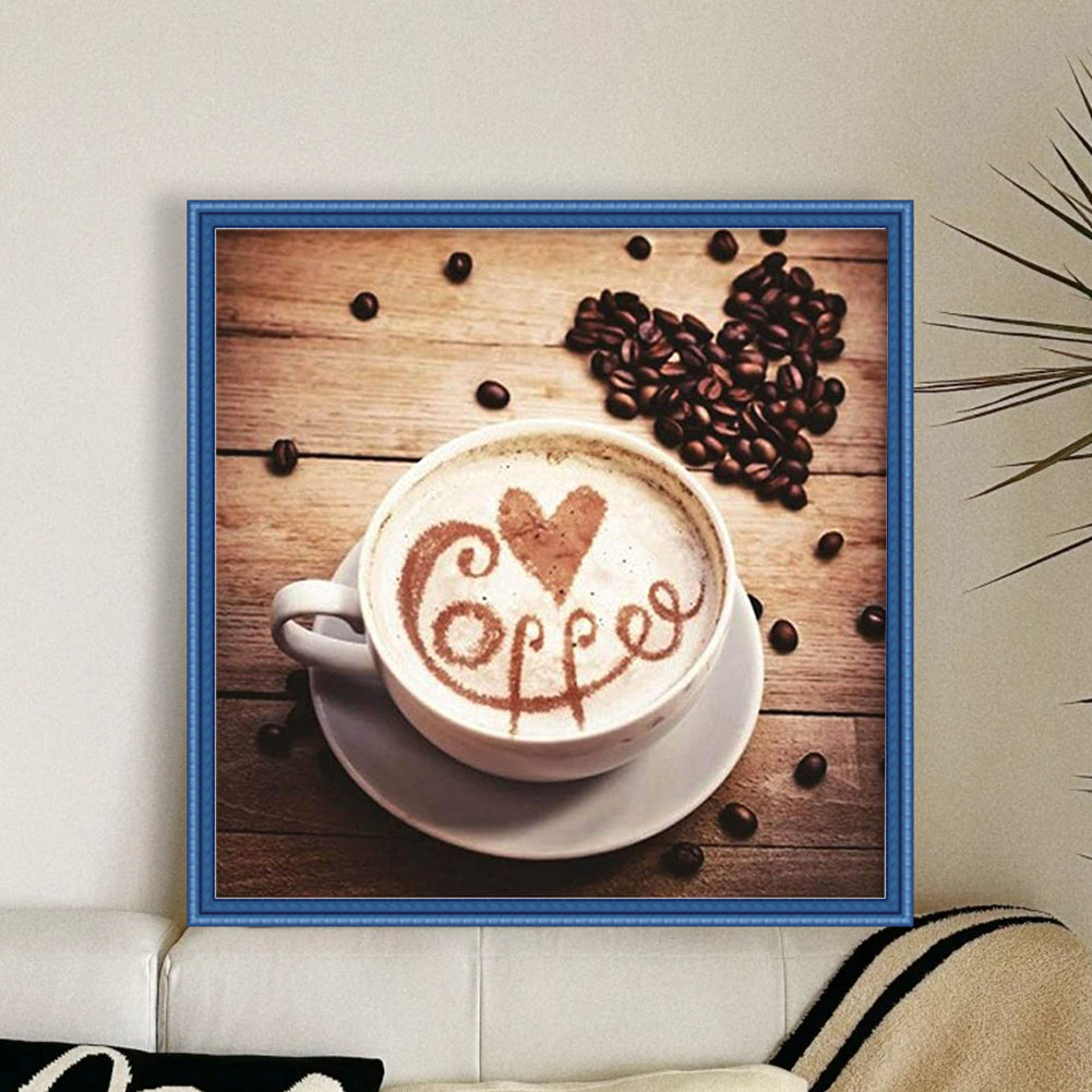 Coffee - 11CT Stamped Cross Stitch 50*50CM