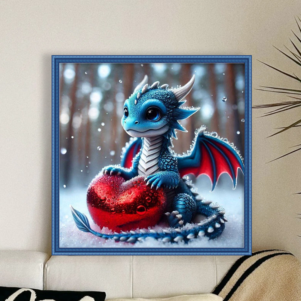 Love Dragons - 11CT Stamped Cross Stitch 40*40CM
