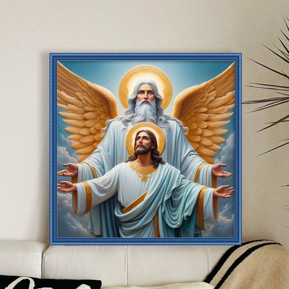 Jesus - 11CT Stamped Cross Stitch 45*45CM