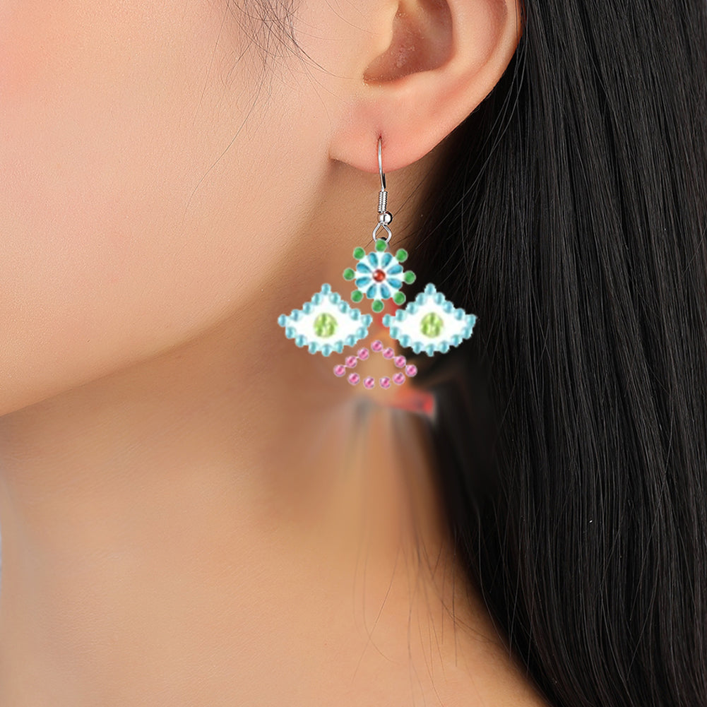 12 Pairs Diamond Painting Earrings DIY Diamond Art Earrings for Adults Beginners