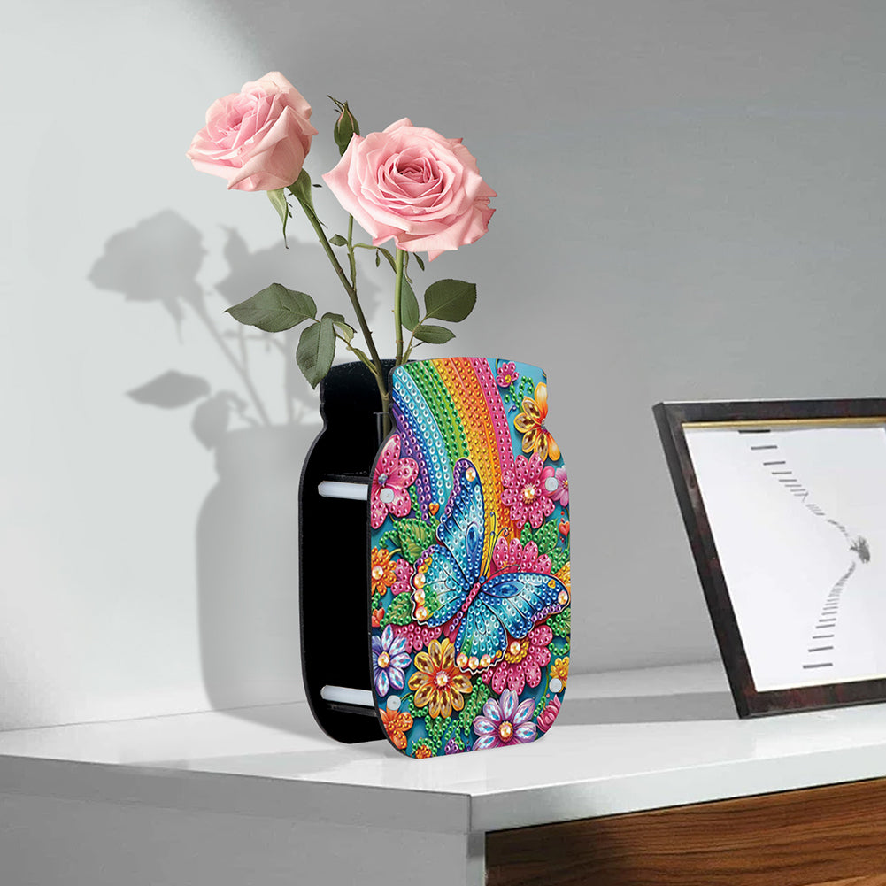 Dog Acrylic Double Sided Special Shape Diamond Painting Vase Bedroom Table Decor