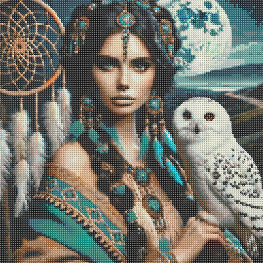 Beauty And Animals - Full Round Drill Diamond Painting 40*40CM