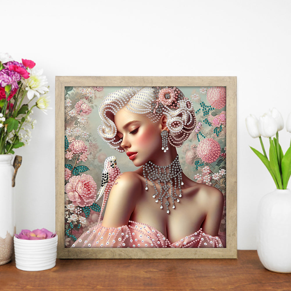 Lady Beauty - Special Shaped Drill Diamond Painting 30*30CM