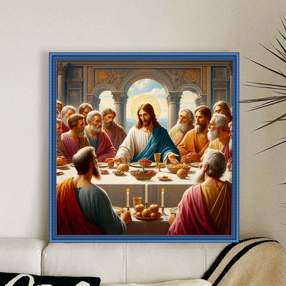 Jesus And His Disciples - 14CT Stamped Cross Stitch 40*40CM