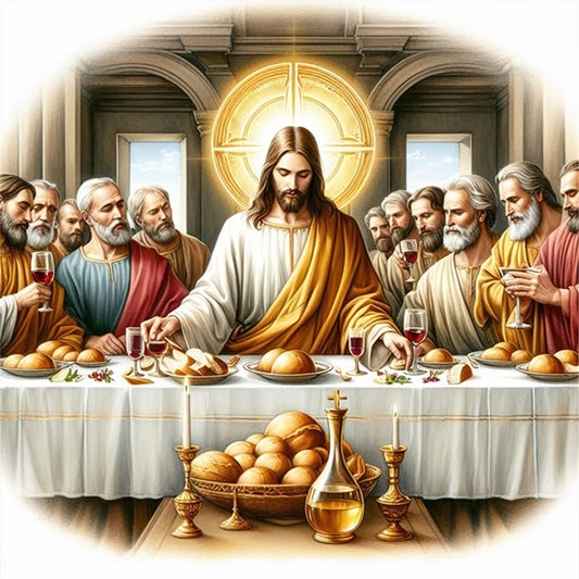 Jesus And His Disciples - 14CT Stamped Cross Stitch 40*40CM