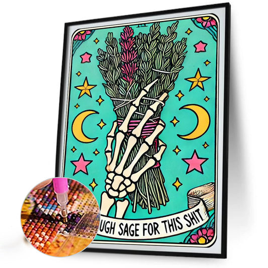 Skeleton Hand - Full Round Drill Diamond Painting 40*50CM