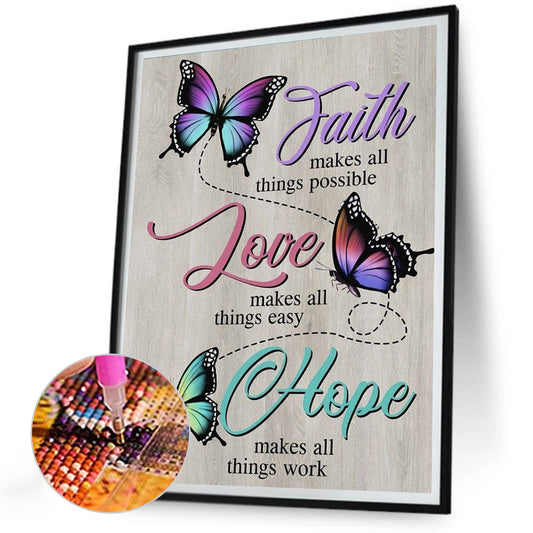 Make Everything Possible - Full Round Drill Diamond Painting 30*40CM