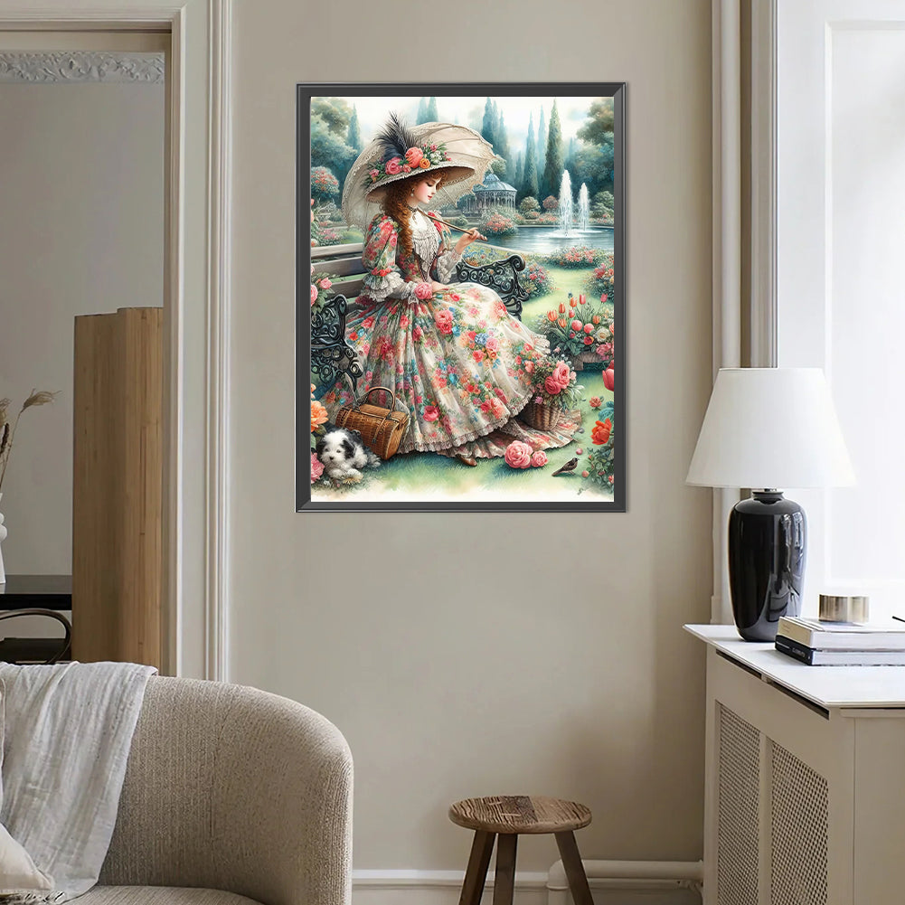 Victorian Beauty - Full Round Drill Diamond Painting 40*50CM