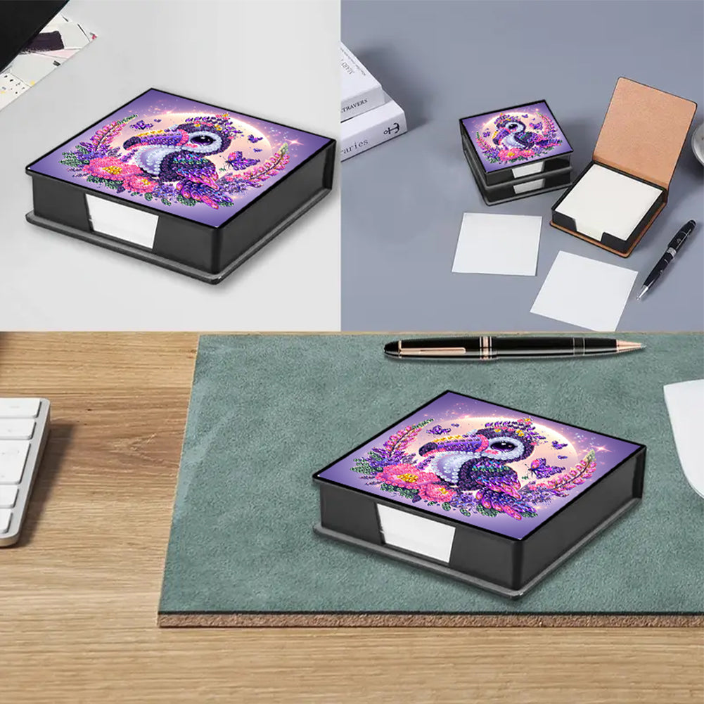 Leather 5D Diamond Painting Kit Note Box Diamond Art Notepad Box for Home Office