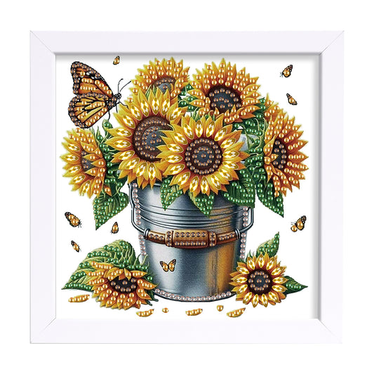 Butterfly Bouquet - Special Shaped Drill Diamond Painting 15*15CM