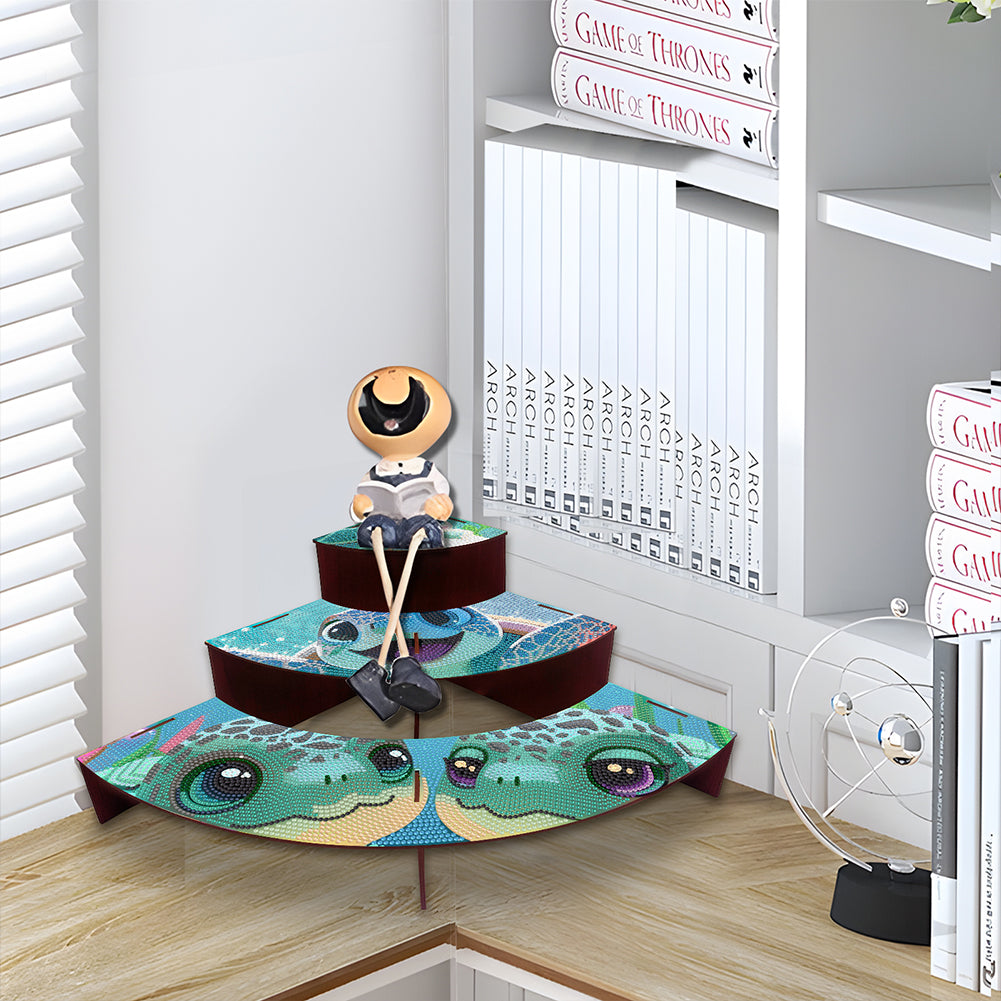 Wood Flowers Diamond Painting Organizer Rack Diamond Display Rack for Art Crafts