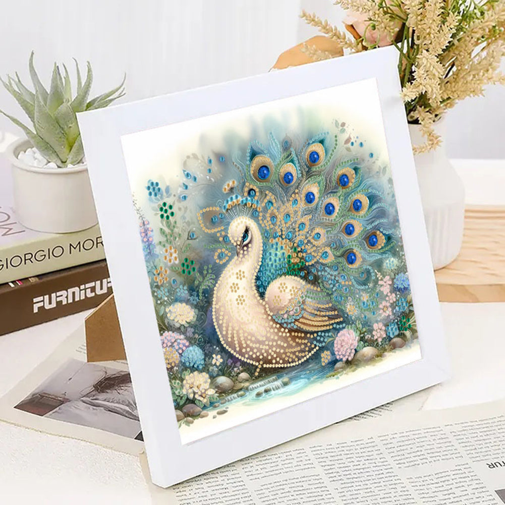 Peacock - Special Shaped Drill Diamond Painting 30*30CM