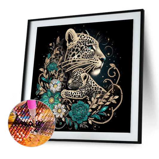 Leopard - Special Shaped Drill Diamond Painting 30*30CM