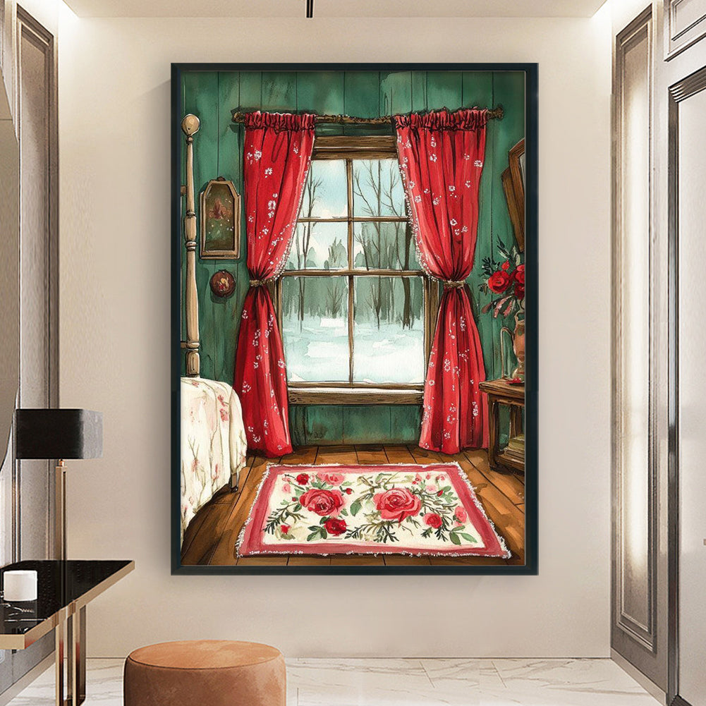 Room - 11CT Stamped Cross Stitch 40*60CM