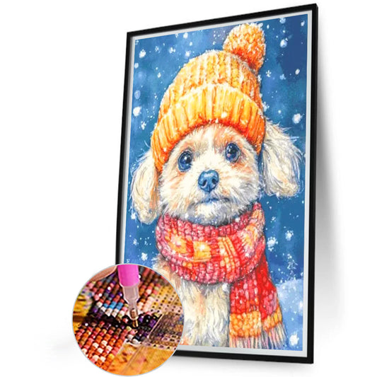 Puppy - Full Round Drill Diamond Painting 40*60CM