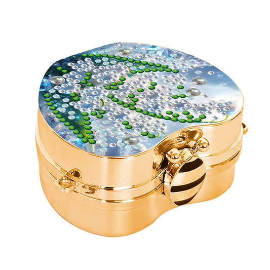 2Pcs Succulent Diamond Art Storage Case Rhinestone Jewelry Box 5D Diy Coin Purse