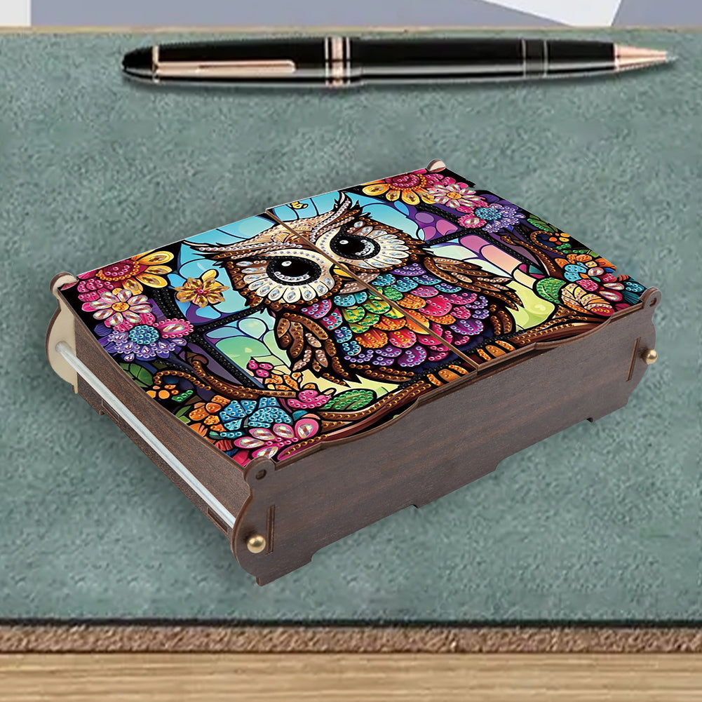 Diamond Painting Storage Box DIY 5D Diamond Painting Jewelry Box for Women Girls