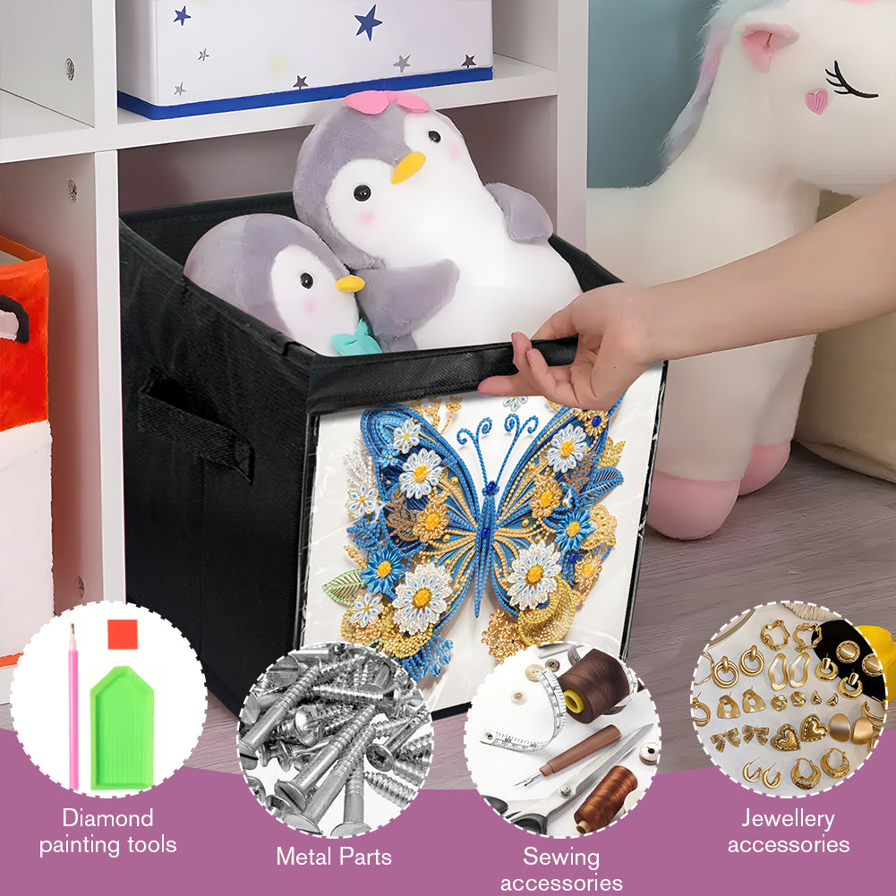 DIY Diamond Painting Storage Box Canvas Organizer Box Diamond Painting Kit