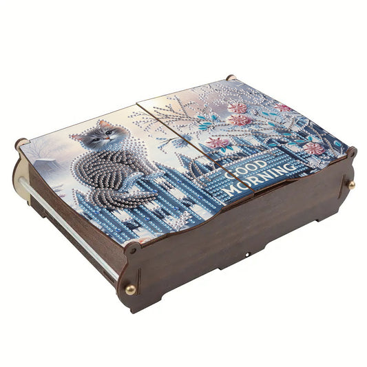 Diamond Painting Storage Box DIY 5D Diamond Painting Jewelry Box for Women Girls