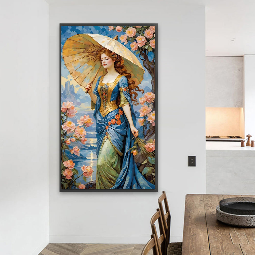 Elegant Goddess - Full Round Drill Diamond Painting 40*70CM
