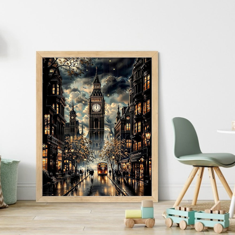 Big Ben - 11CT Stamped Cross Stitch 40*50CM