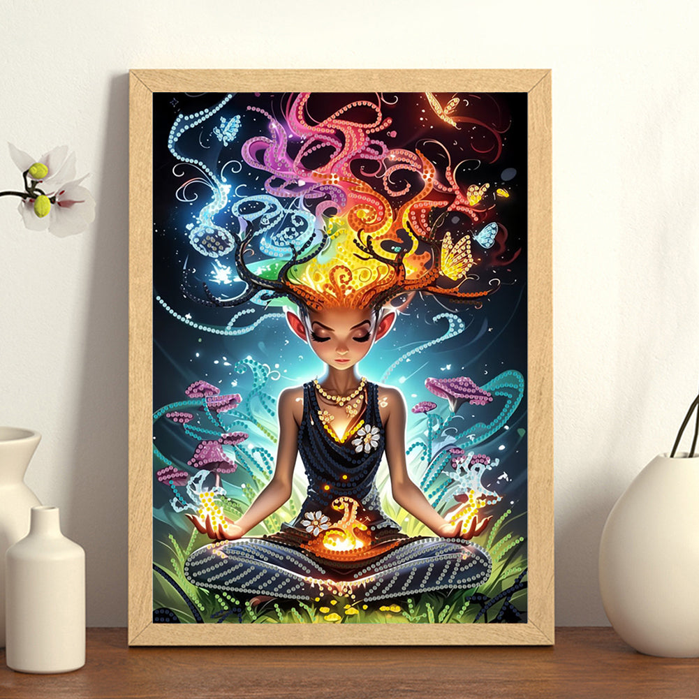 Magic Girl - Special Shaped Drill Diamond Painting 30*40CM