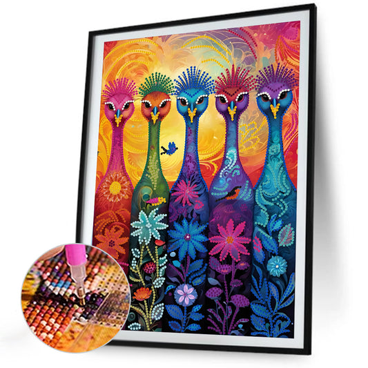 Ostrich - Special Shaped Drill Diamond Painting 30*40CM