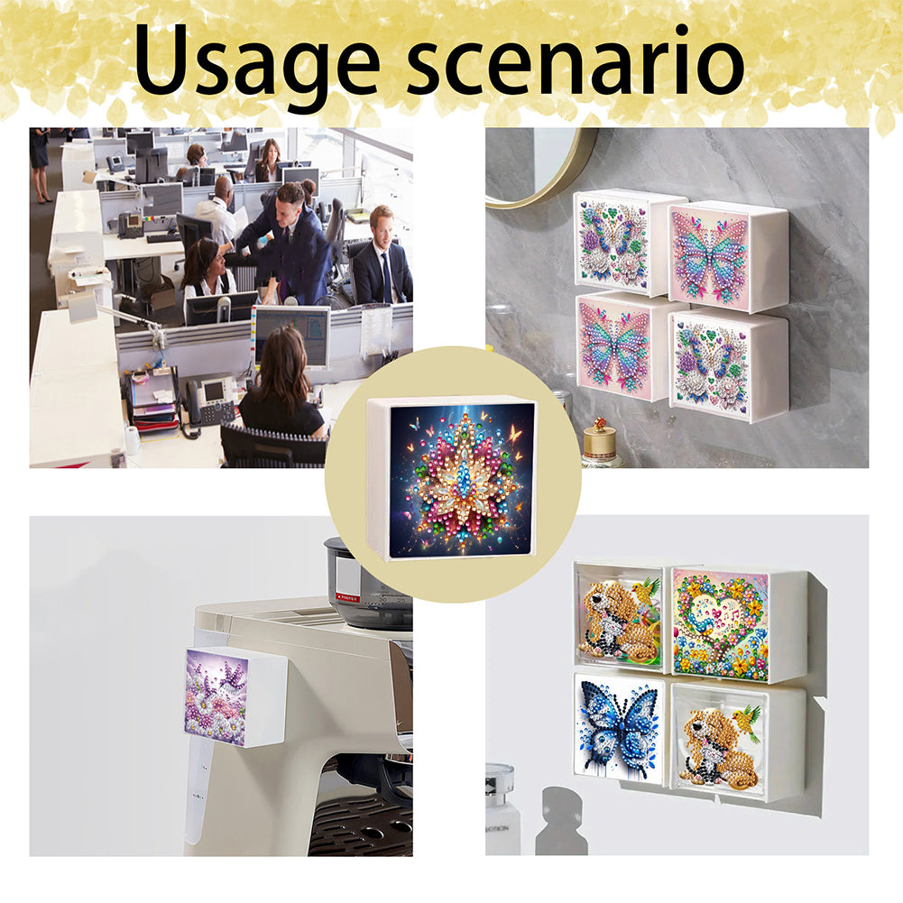 Wall Mounted Love Diamond Painting Storage Box Storage Case for Adults Beginners