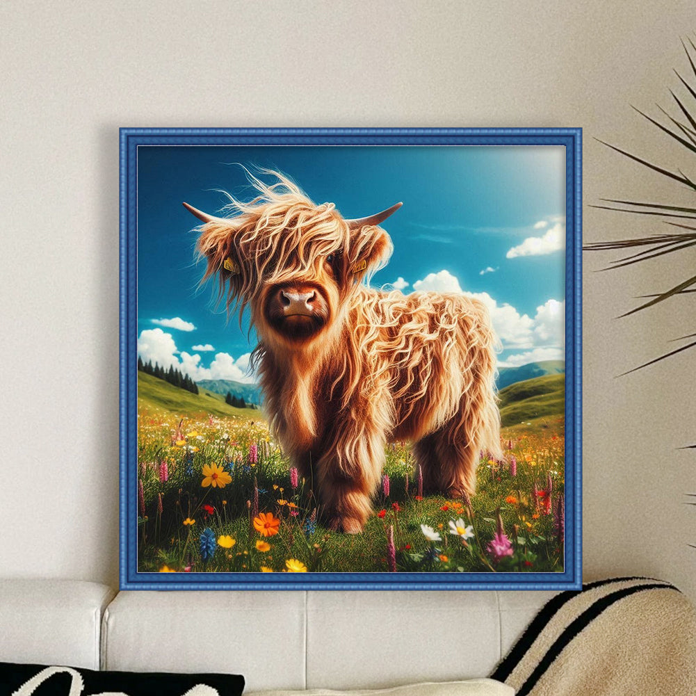 Highland Yak - 11CT Stamped Cross Stitch 40*40CM