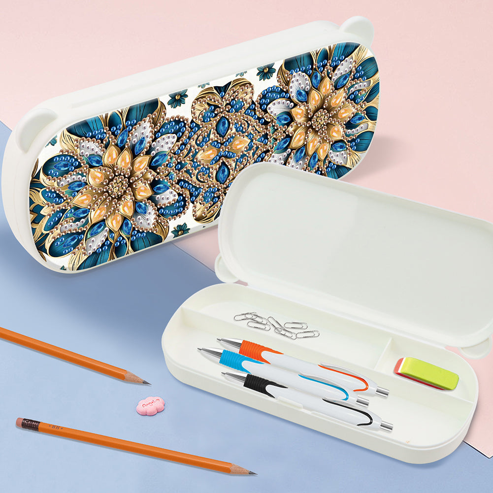DIY Diamond Painting Pencil Case for Pens Brushes Accessories Travel Pencil Case