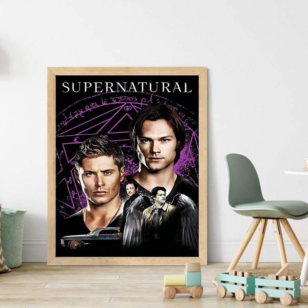 Dean And Sam - 11CT Stamped Cross Stitch 40*50CM