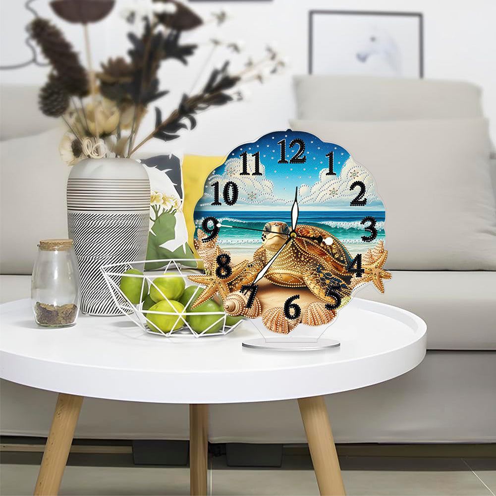 Acrylic Special Shape Flower Bird DIY Crystal Diamond Clock for Adults Beginners