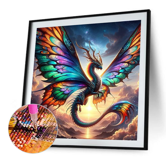 Mythical Beast Pterosaur - Full Round Drill Diamond Painting 40*40CM