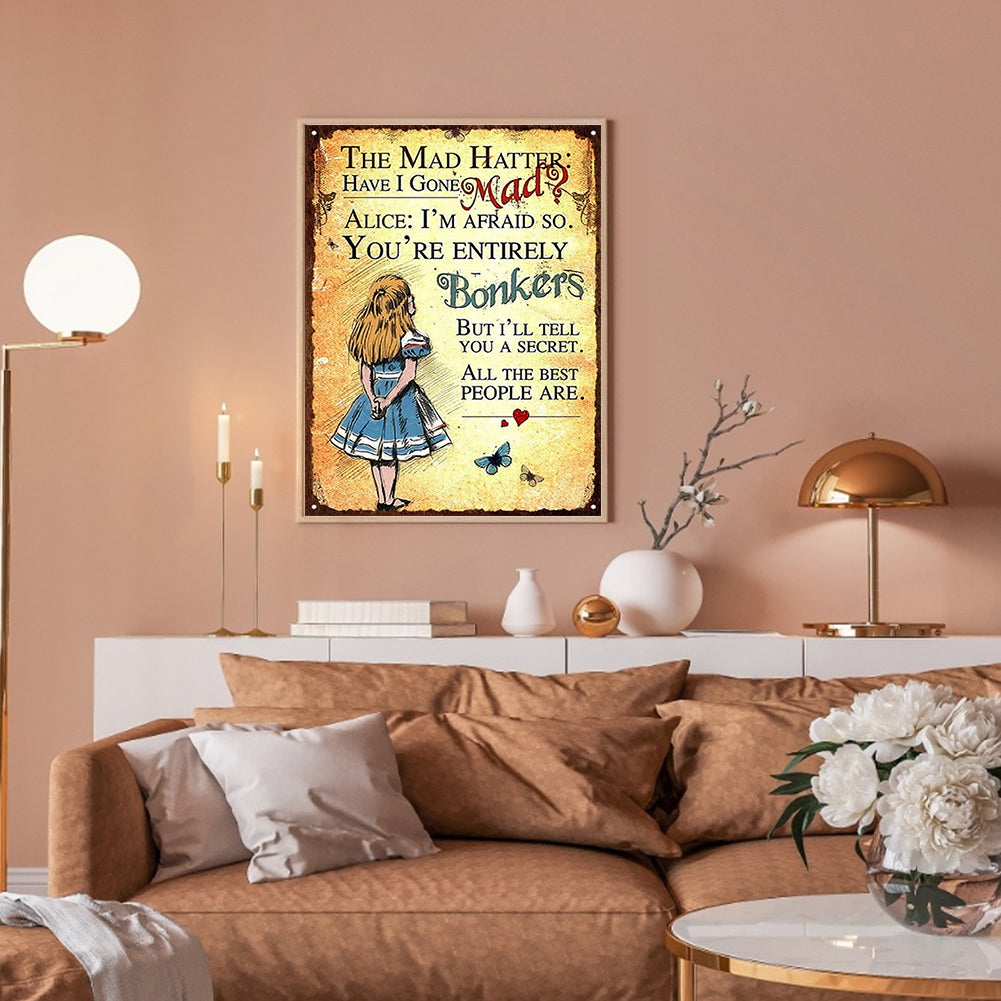 Alice In Wonderland - Full Round Drill Diamond Painting 30*40CM