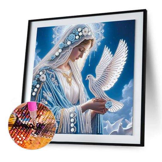Religion Madonna - Special Shaped Drill Diamond Painting 30*30CM
