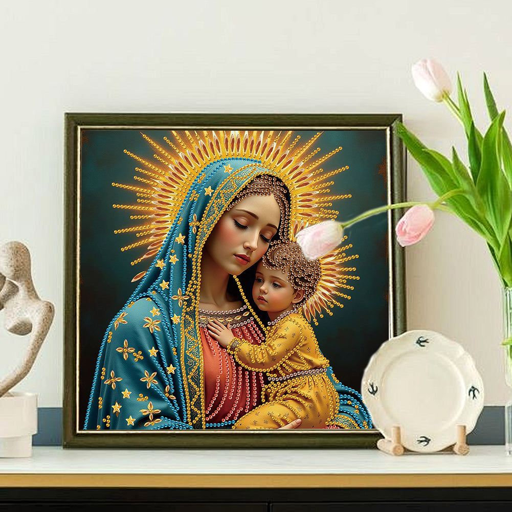 Religion Madonna - Special Shaped Drill Diamond Painting 30*30CM